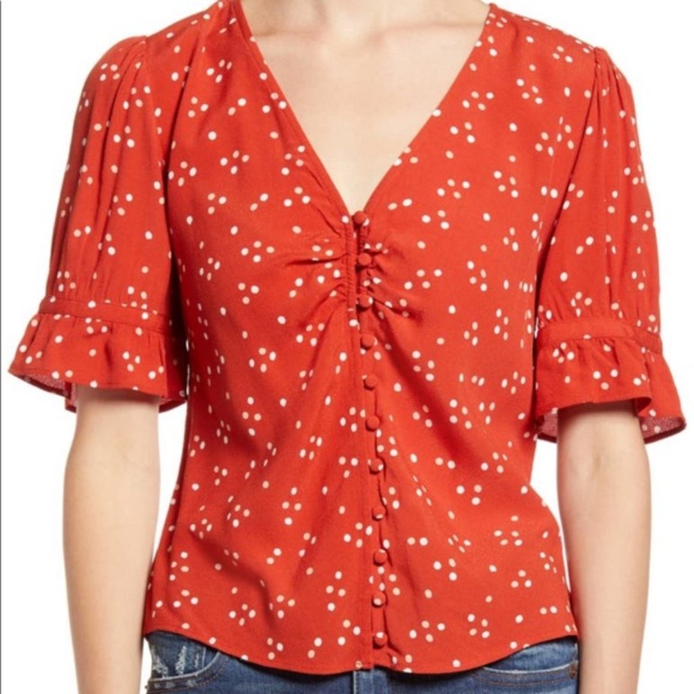 Madewell Daylight Top in Polka Dots